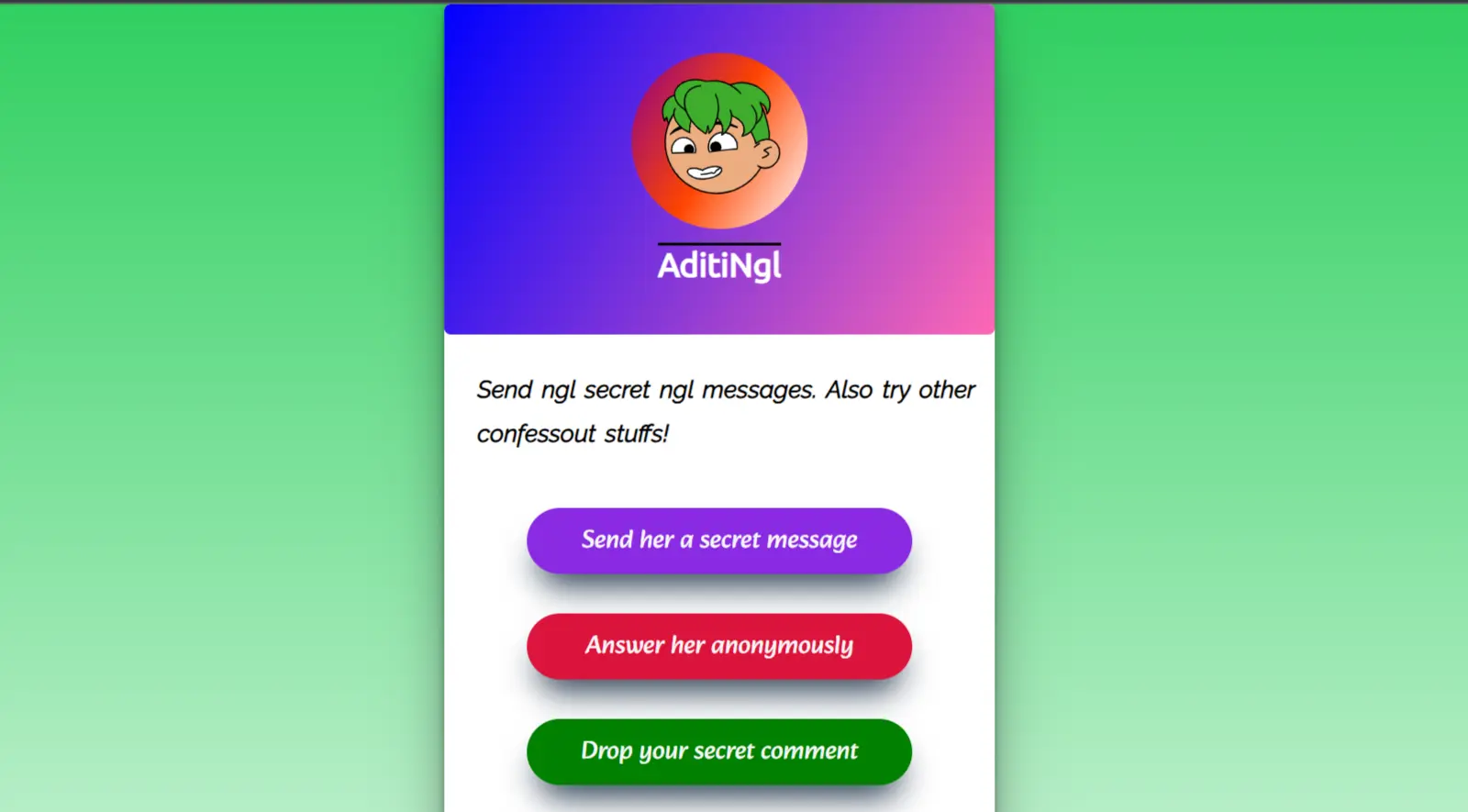 This confessout app is taking over the anonymous confessions...